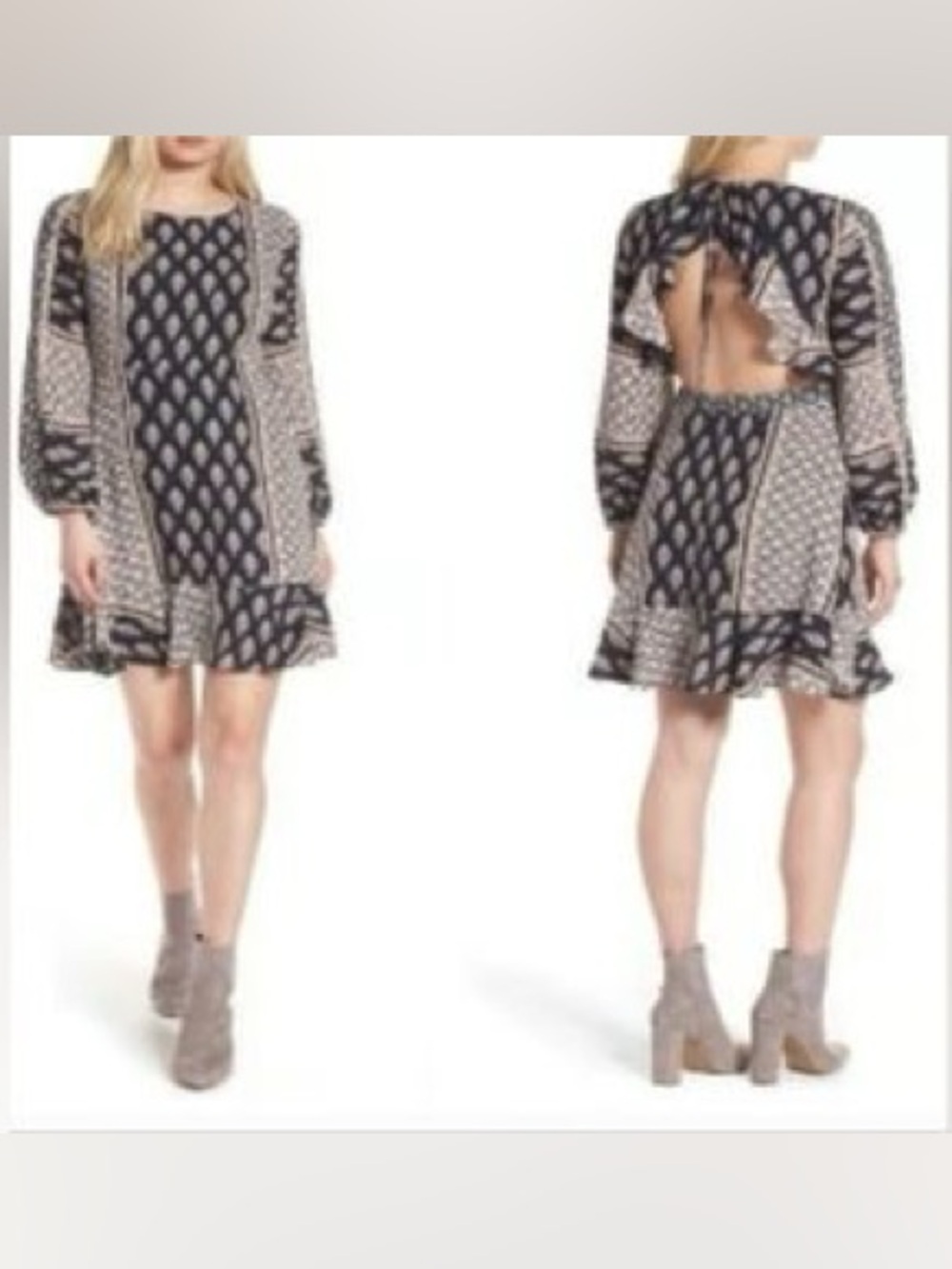 Open-Back Mini Dress